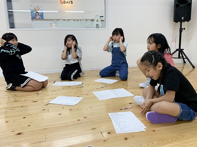 ダンス以外の練習も始まったよ！