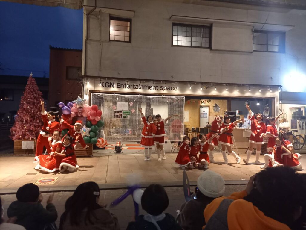 健軍商店街で点灯式🎄